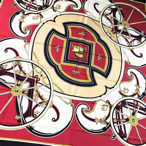 Hermes Silk Scarf Washington's Carriage – Carre de 